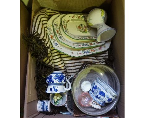 Two Boxes of China, To include Beswick and Copeland Spode etc