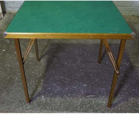 Vintage Folding Card Table, 81cm high, 81cm wide 