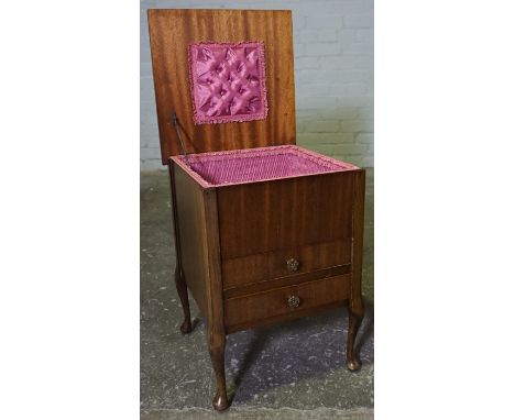 Vintage Sewing Table, 53cm high, 38cm deep