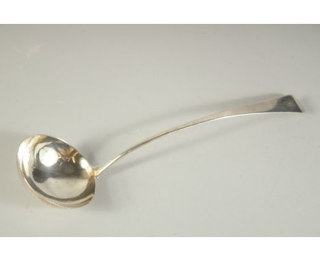 A GEORGE III SILVER SOUP LADLE London 1790.