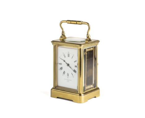 A FRENCH CARRIAGE CLOCK, CHARLES FRODSHAM &amp; CO., PARIS, CIRCA 1890 timepiece movement, the enamel dial with Roman hours a