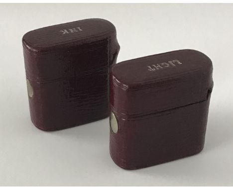 ANTIQUE TRAVEL SET OF INKWELL &amp; MATCH BOX
App.size: 4.5cm x 4cm x 2cm
App.weight: 125g