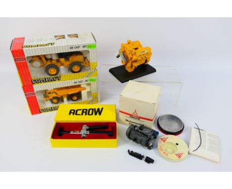 NZG - JCB - Comben - 4 x models, a Deutz 1:12 scale engine # F4L 912, a CAT C3208 engine # 183, a CAT C773-B dumper # 223 in 