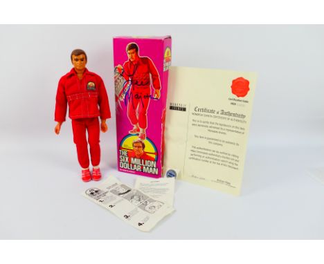 Denys Fisher - Kenner - A boxed Kenner 'Steve Austin' (Six Million Dollar Man) figure bearing the signature of 'Lee Majors' t