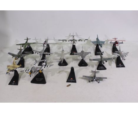 Amercom, Atlas Editions - 14 x unboxed die-cast model aircraft military - Lot includes a Atlas Editions Arado Ar-234B Blitz. 
