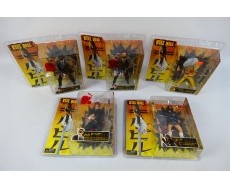 Neca - Reel Toys - Kill Bill - 5 x blister-packed Kill Bill figures and accessories - Figures include The Bride, 3 x Crazy 88