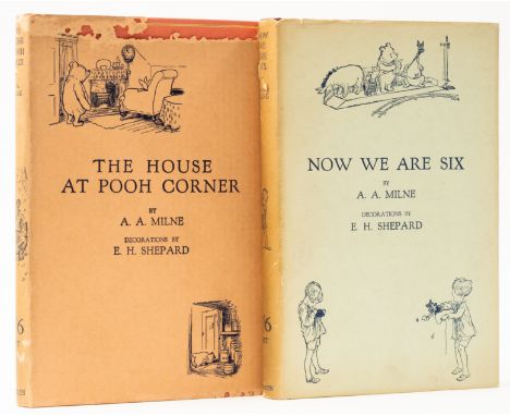 Milne (A.A.) The House At Pooh Corner, strip of toning to endpapers, spine a fraction sunned, dust-jacket, some insect damage