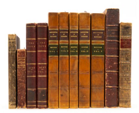 London.- Society.- Malcolm (James Peller) Anecdotes of the Manners and Customs of London, 5 vol., second edition, numerous en