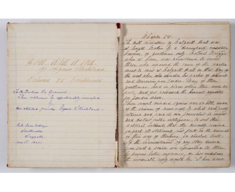 Woman writer.- Strickland (Agnes, English historical write & poet, 1796-1874) How will it end?, 3 vol., autograph manuscript 