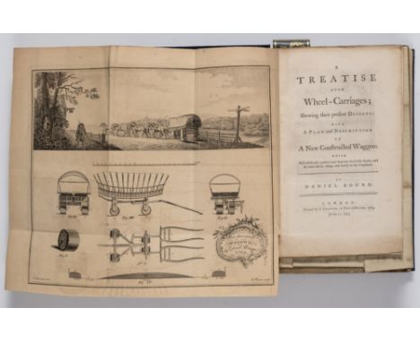 Carriages.- Bourn (Daniel) A Treatise upon Wheel-Carriages...With A Plan and Description of A New Constructed Waggon, folding