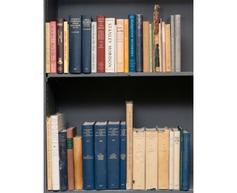 Craig (Maurice) Irish Bookbindings 1600-1800, 1954 &sect; Oldham (J.Basil) English Blind-Stamped Bindings, one of 750 copies,