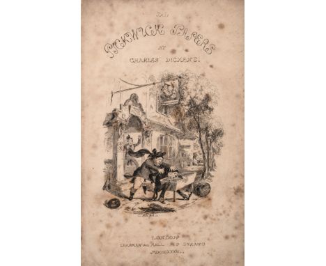 Dickens (Charles) The Posthumous Papers of the Pickwick Club, first edition in book form, engraved frontispiece, additional t