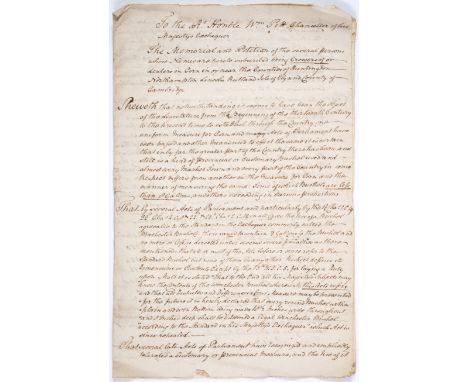 Corn growers & dealers.- To the Rt. Honble Wm. Pitt Chancellor of His Majesty's Exchequer. The Memorial and Petition of the s