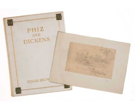 Dickens (Charles).- Browne (Edgar) Phiz and Dickens, one of 175 copies signed by the author, plates, hinges weak, loosely ins