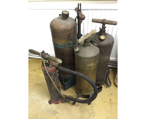 Four vintage fire hydrants