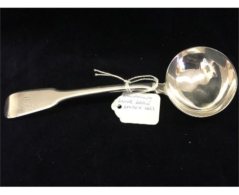 Hallmarked George 4th silver ladle London 1823