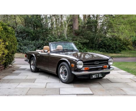 Original UK supplied right hand drive examplePhotographic evidence of body rebuildThe Triumph TR6 was produced between 1969-1