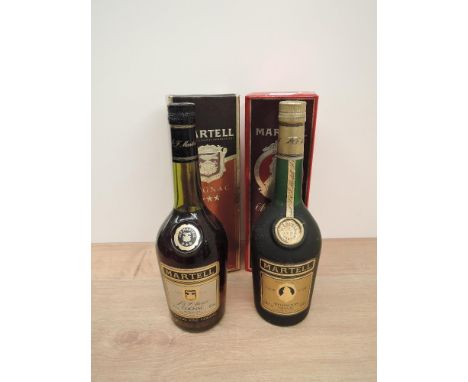 Two bottles of Martell Cognac, Medaillon VSOP, 40% vol, 70cl and Three Star Grand Fine, 40% vol, 70cl, both in original card 