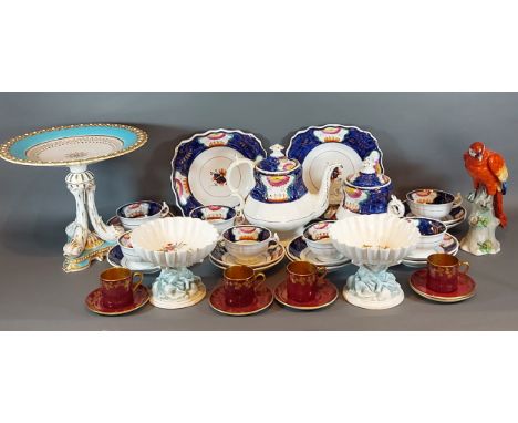 A 19th Century tea service together with a collection of ceramics 