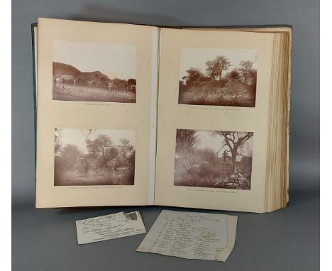 Occupation Of Mashonaland, Views By W. Ellerton Fry, presented to Lieutenant R. Beal in 1892, with mounted photographs with p