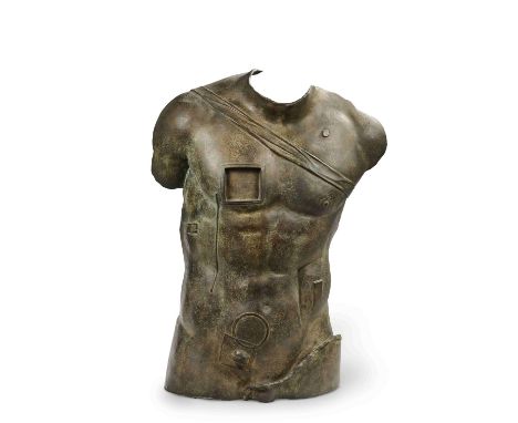 IGOR MITORAJ (1944-2014)Torso Italico 1987 signé, numéroté 3/6 et porte le cachet du fondeur Fonderia Artistica Mariani, Piet
