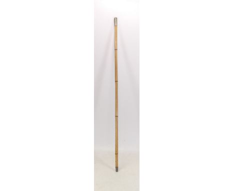 Haberdashers School O.T.C bamboo swagger stick together with Mother of Pearl Inlay African Souvenir (2)