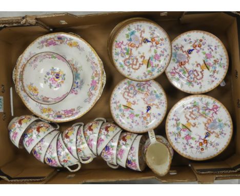 Minton Oriental Chinese Style] Tree pattern(2067) part tea set to include ten teacups, sixteen saucers, fourteen side plates,