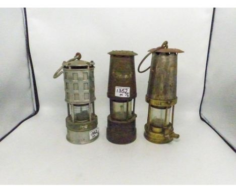 Three Vintage Miners Lamps (3).