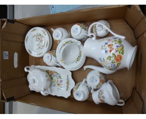 Aynsley 22 piece tea service in the Cottage Garden pattern (1 tray).