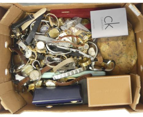 Large Quantity Of Assorted mainly Wristwatches Including Modern Fashion Watches and Mid Century Watches, Timex Etc. Includes 