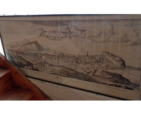 Large panoramic print of the North Prospect of Edinburgh