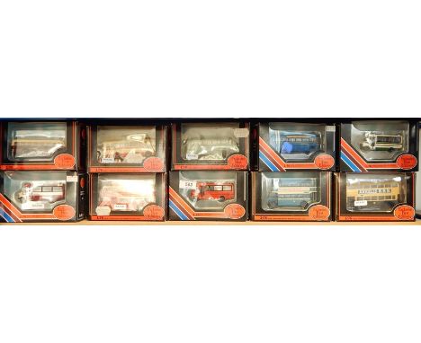 Collection of Exclusive First Edition diecast model buses in window boxes 