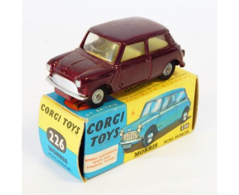 Corgi diecast model of Morris Mini-Minor 226, maroon (boxed) 