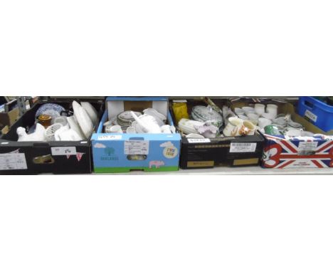 Large quantity of assorted ceramics including Royal Albert 'Serena' part tea service, a Tuscan bone china 'Windsor' coffee po