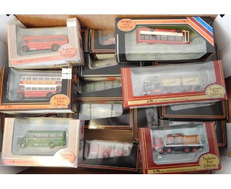 Collection of Exclusive First Edition diecast model buses and lorries (1 box) 