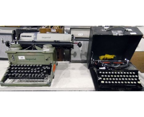 Imperial typewriter and another Imperial typewriter 'The Good Companion' with its case (2) 
