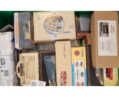 Quantity of collectors vehicles including Corgi Classics, buses, Omnibus, fire service, Days Gone models, etc. (1 box) 