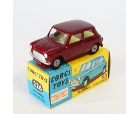 Corgi diecast model Morris Mini-Minor 226, maroon (boxed) 