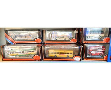 Collection of Exclusive First Edition diecast model buses in window boxes 