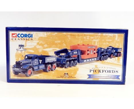 Corgi Classics heavy haulage Pickfords Diamond Tea Ballast x 2  with 24 wheel girder and steel casting load together with hea