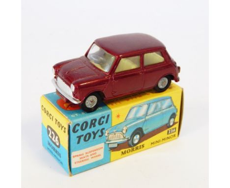 Corgi diecast model of Morris Mini-Minor 226, maroon, boxed 
