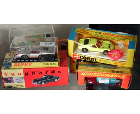 Corgi 150 Surtees TS 9 F1 Racing car Whizzwheels, Corgi 342 Lamborghini P400 GT Miura Whizzwheels, Corgi 384 Adams Bros Probe
