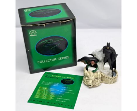 Applause Batman Forever Batman &amp; Robin on a Gotham City Roof Top statue. Condition Excellent to Excellent Plus, box has l