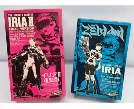 Falchion Iria &amp; Iria II (The Bounty Hunter) 1:6 Scale Vinyl Figure Model Kits. Open box, unused content. Condition Good t