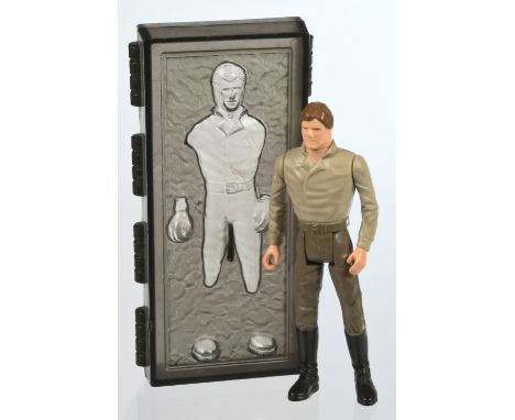 Kenner Star Wars vintage loose action figure Han Solo with Carbonite Chamber. Condition Good to Excellent (minor nose rub)