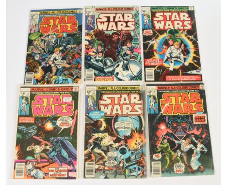 Marvel Comics Star Wars #1 to #6&nbsp;US&nbsp;Price &amp;&nbsp;UK Price Variants.&nbsp;Complete original&nbsp;colour&nbsp;Mov
