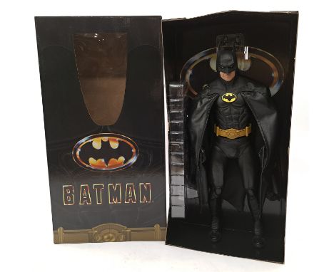NECA Batman 1989 Michael Keaton 1/4 scale action figure, within Good packaging; Excellent.