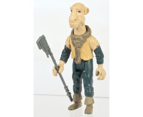 Kenner Star Wars vintage loose Yak Face Last 17, with staff. Yellow Torso, some paint rub. Condition Fair to Good