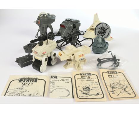 Kenner Star Wars loose complete vintage mini-rigs INT-4, MTV-7, CAP-4, ISP-6, Tripod Laser Cannon (x2), Radar Laser Cannon, V