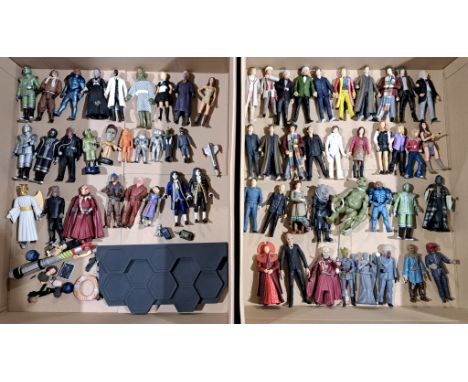 BBC Doctor Who, Quantity of Figures including Tom Baker, Peter Davidson, Weeping Angels, First Doctor, Clockwork Robot, Plus 